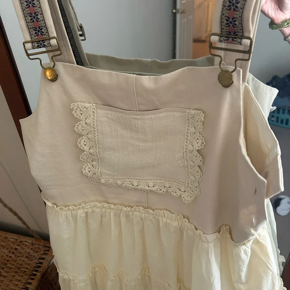 Three Bird Nest Cream Maxi Dress - Picture 2 of 5